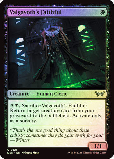 Valgavoth's Faithful (DSK) (121) / Foil