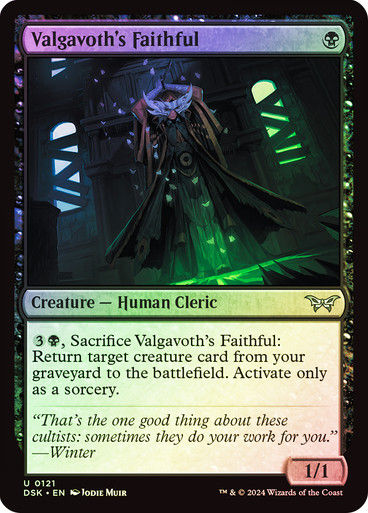 Valgavoth's Faithful (DSK) (121) / Foil
