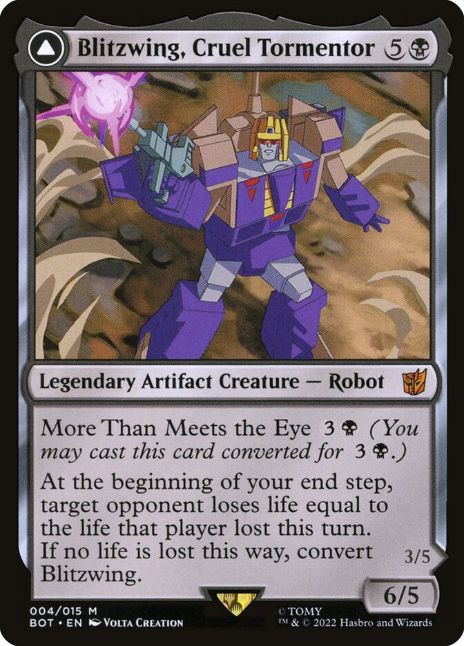 Blitzwing, Cruel Tormentor // Blitzwing, Adaptive Assailant (BOT) (4) — cara 1 de 2