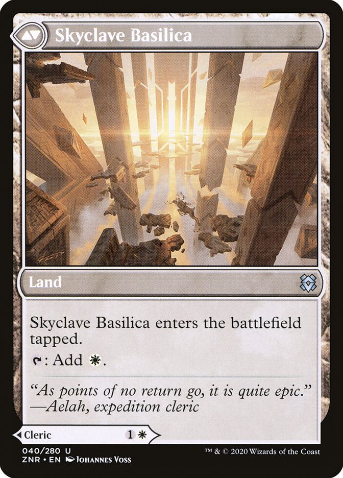 Skyclave Cleric // Skyclave Basilica (ZNR) (40) — cara 2 de 2