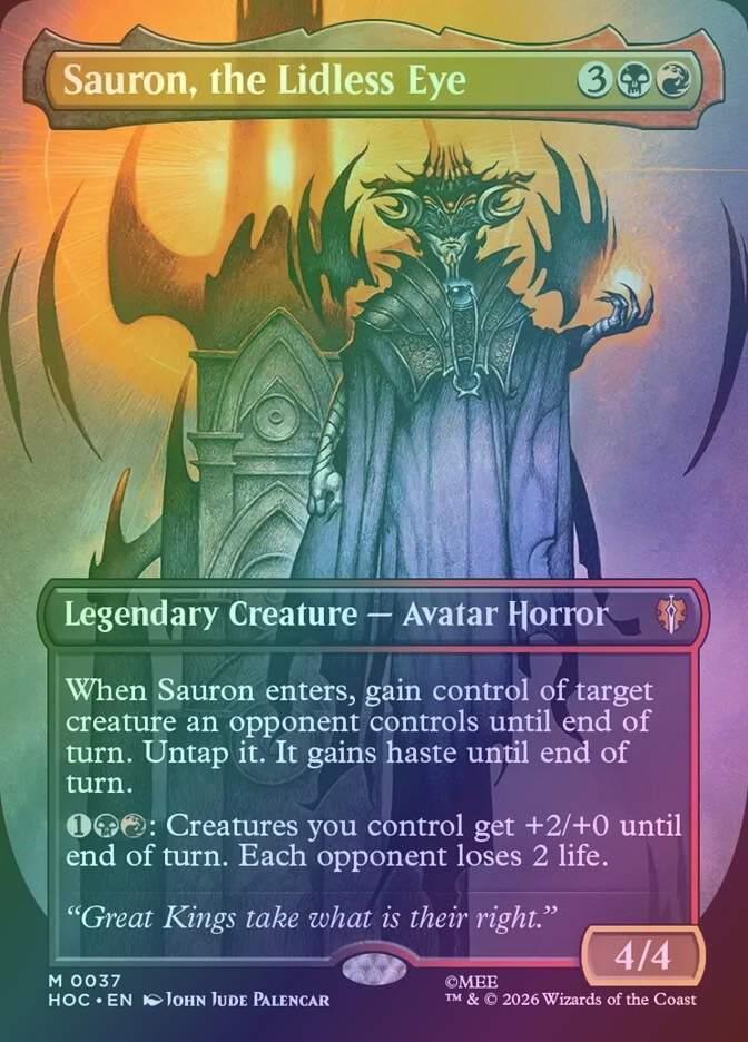 Sauron, the Lidless Eye (HOC) (37) / Foil
