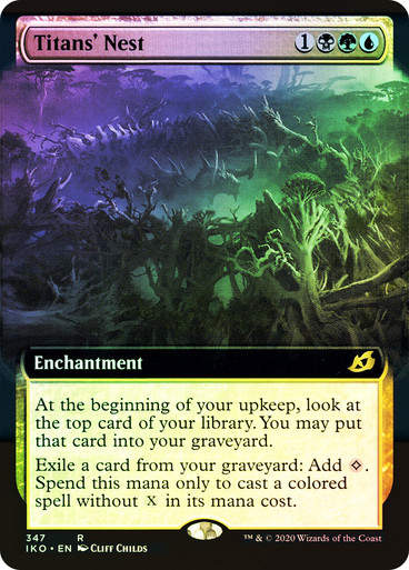 Titans' Nest (IKO) (347) / Extended Art / Foil