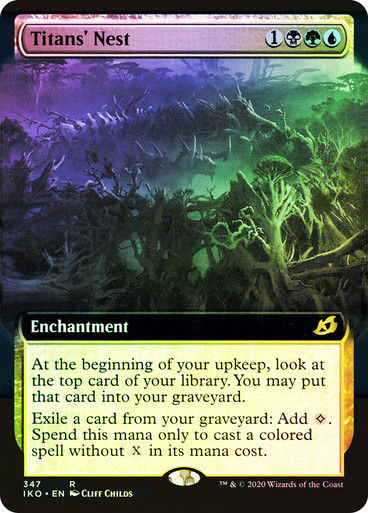 Titans' Nest (IKO) (347) / Extended Art / Foil