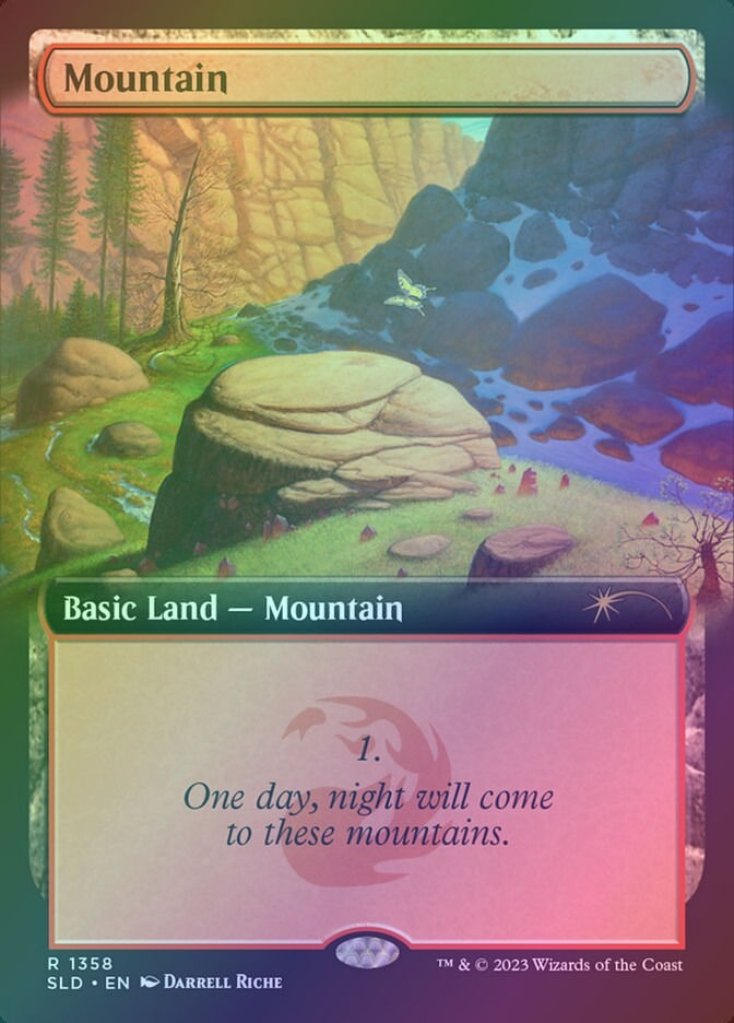 Mountain (SLD) (1358) / Extended Art / Foil