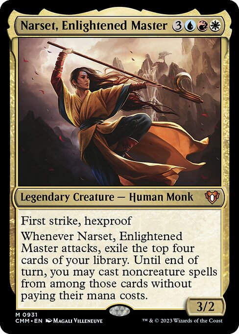 Narset, Enlightened Master (cmm) (Commander Deck)