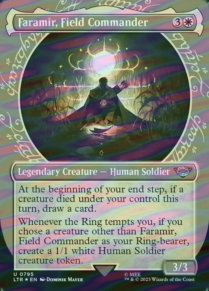 Faramir, Field Commander (LTR) (795) / Borderless / Showcase / Surge Foil