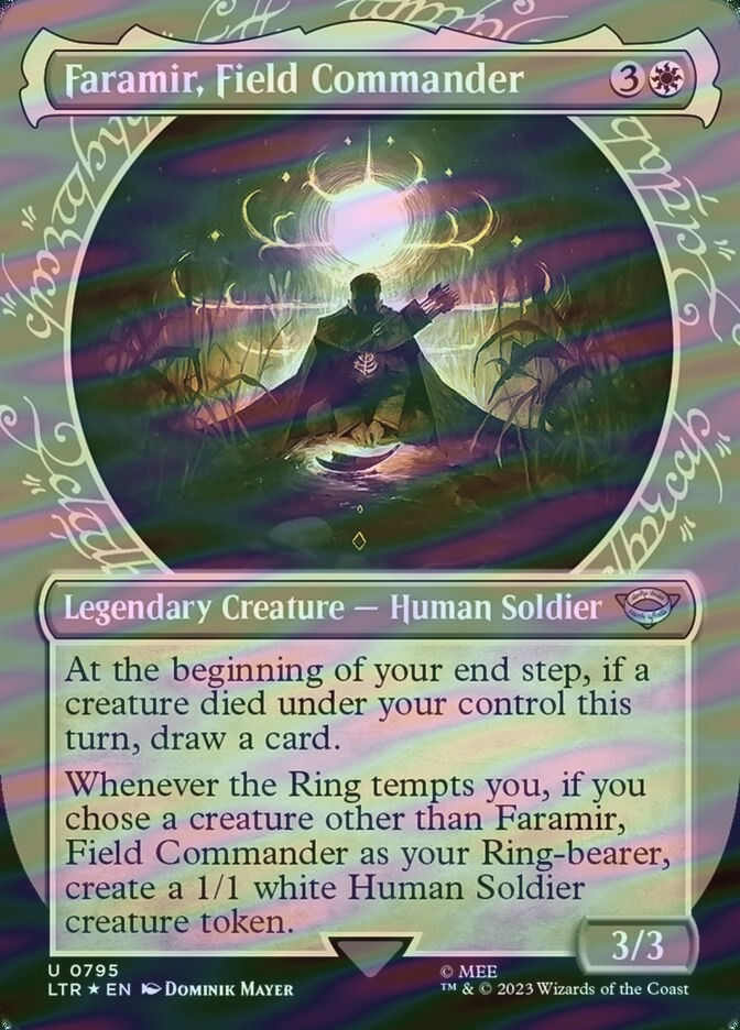 Faramir, Field Commander (LTR) (795) / Borderless / Showcase / Surge Foil