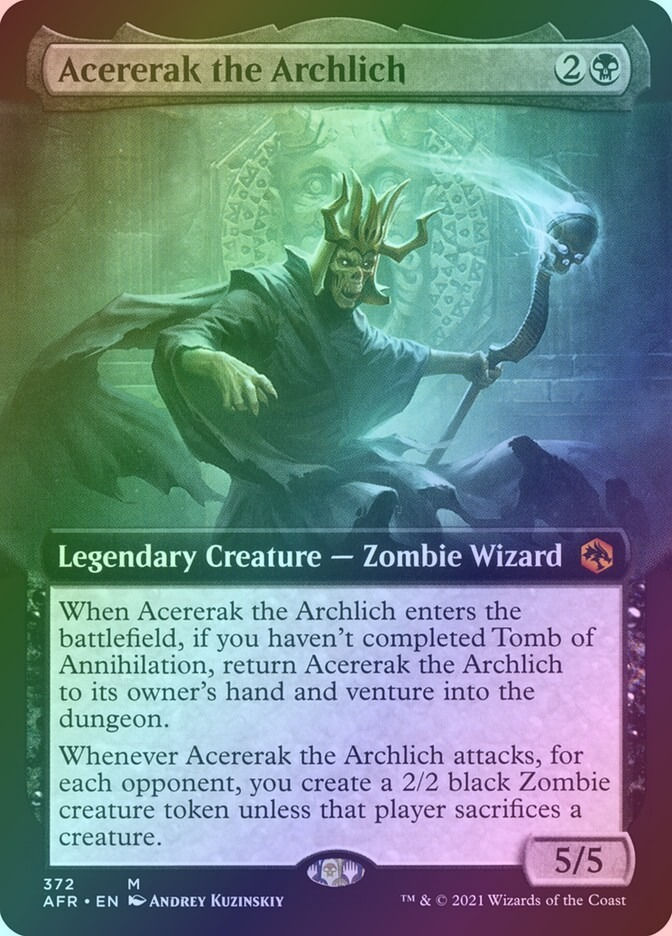 Acererak the Archlich (AFR) (372) / Extended Art / Foil