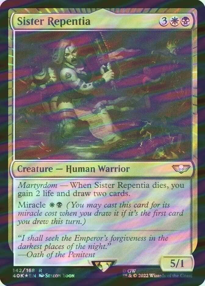 Sister Repentia (40K) (142★) / Surge Foil