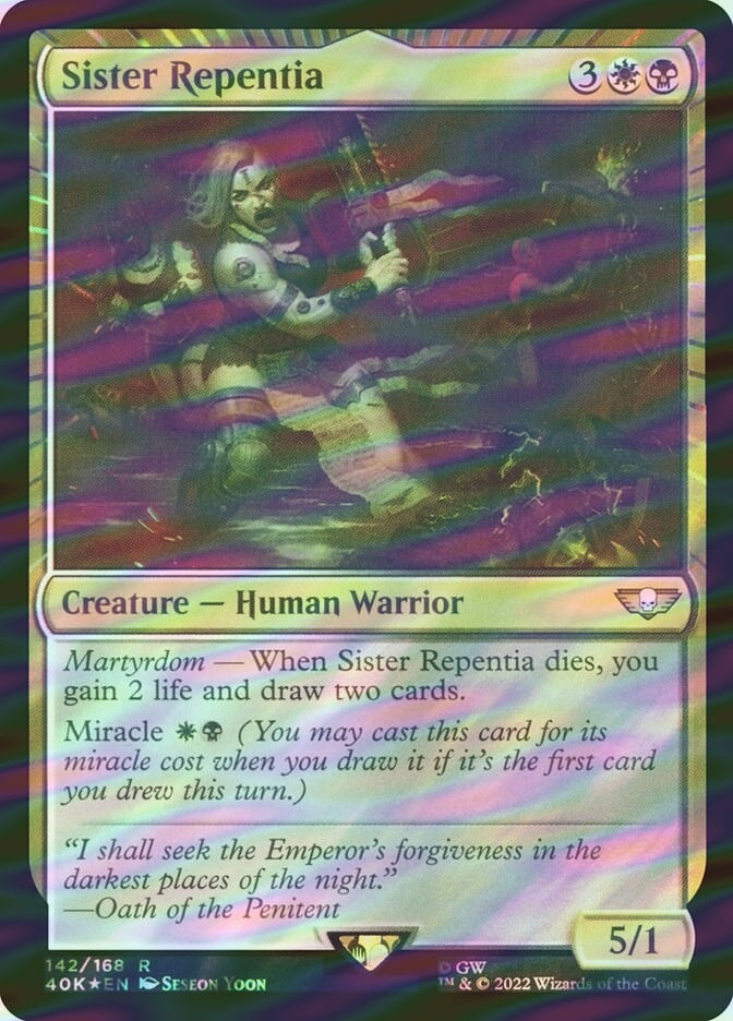 Sister Repentia (40K) (142★) / Surge Foil