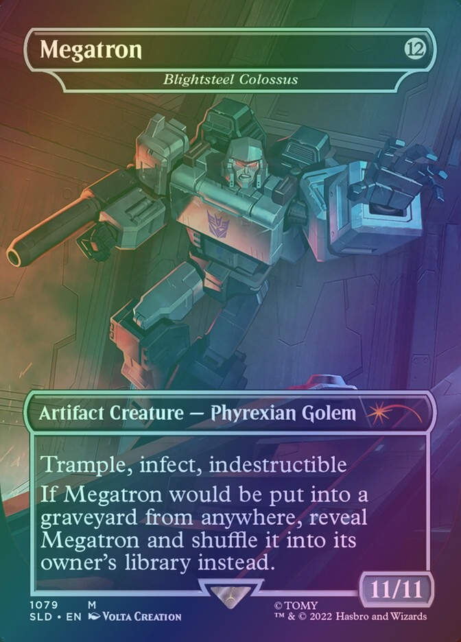 Blightsteel Colossus // Blightsteel Colossus (SLD) (1079) / Borderless / Foil