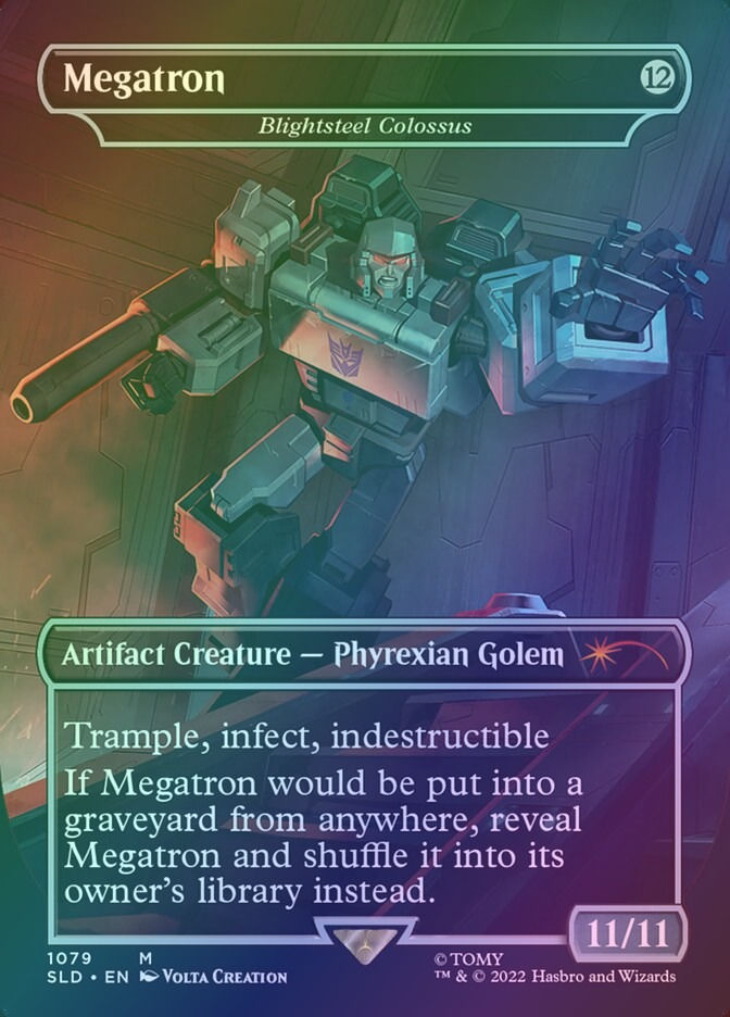 Blightsteel Colossus // Blightsteel Colossus (SLD) (1079) / Borderless / Foil — cara 1 de 2