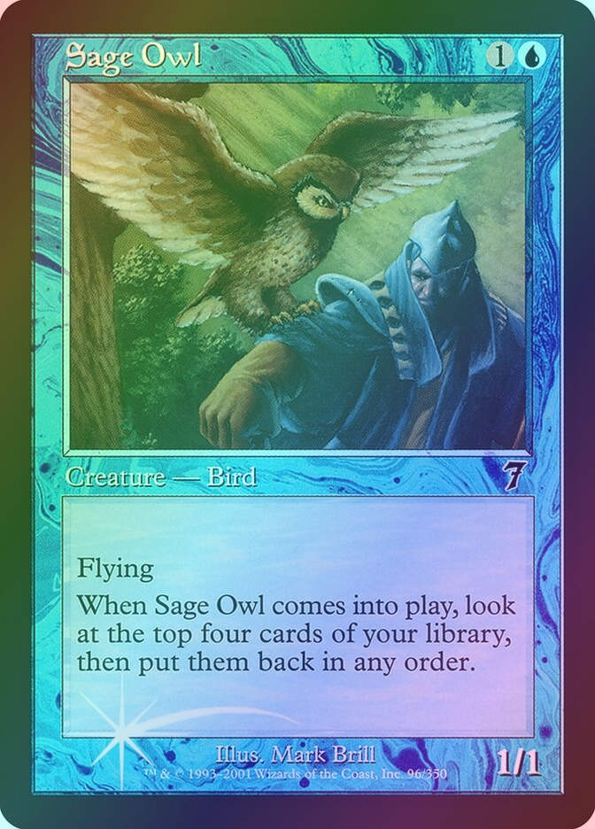Sage Owl (7ED) (96★) / Foil