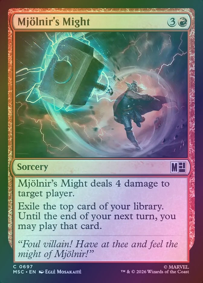 Mjölnir's Might (MSC) (697) / Foil