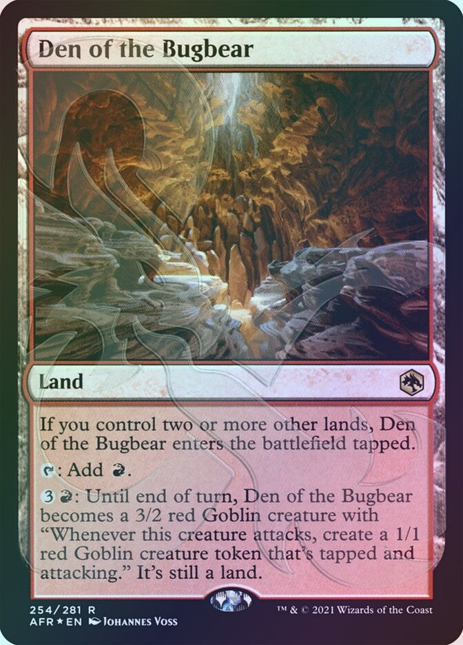 Den of the Bugbear (PAFR) (254a) / Embossed Foil