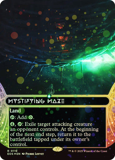 Mystifying Maze (EOS) (119) / Borderless Galaxy Foil
