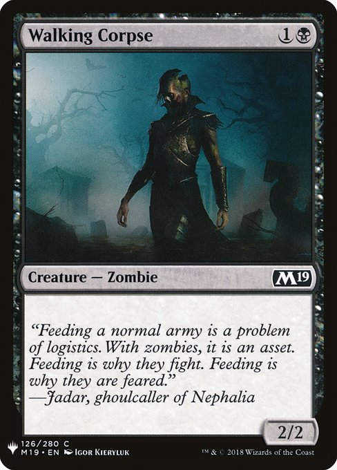 Walking Corpse (PLST) (M19-126)