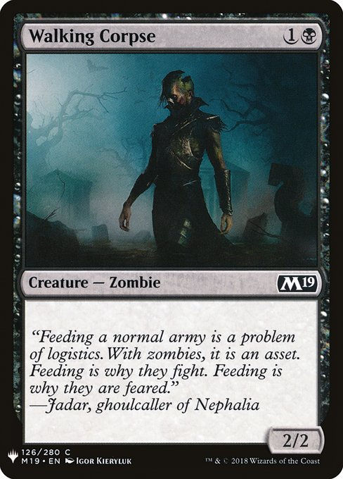 Walking Corpse (PLST) (M19-126)