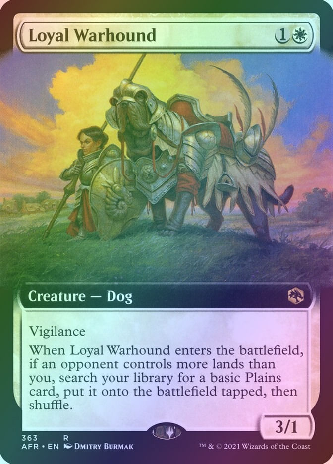 Loyal Warhound (AFR) (363) / Extended Art / Foil