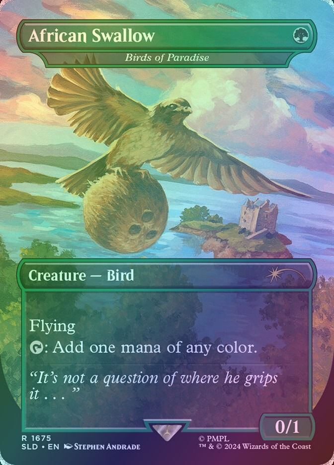 Birds of Paradise // Birds of Paradise (SLD) (1675) / Borderless / Foil — cara 1 de 2