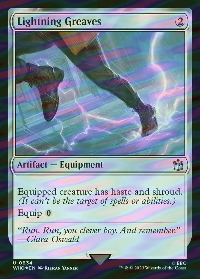 Lightning Greaves (WHO) (834) / Surge Foil