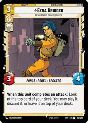 Ezra Bridger - Resourceful Troublemaker (SOR_#192/252)