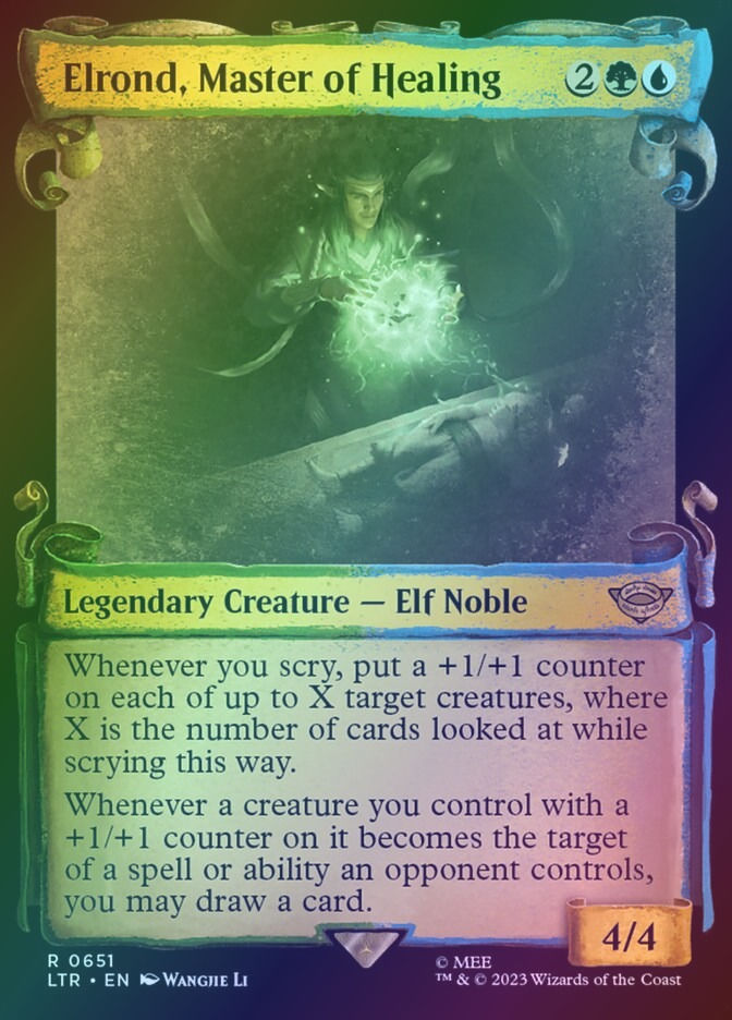 Elrond, Master of Healing (LTR) (651) / Showcase / Foil
