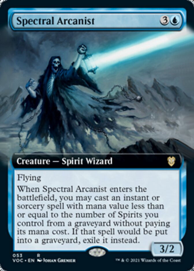 Spectral Arcanist (VOC) / Extended Art