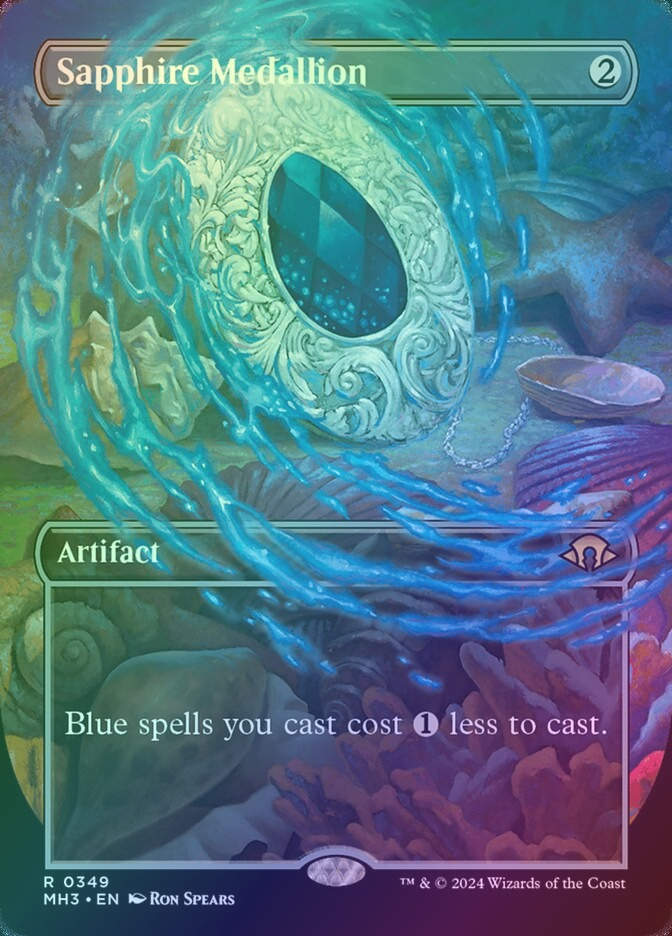 Sapphire Medallion (MH3) (349) / Borderless / Foil
