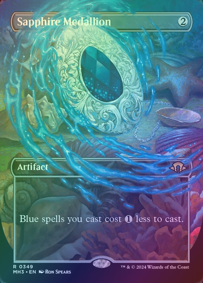 Sapphire Medallion (MH3) (349) / Borderless / Foil