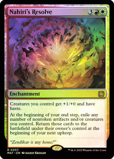 Nahiri's Resolve (MAT) / Foil
