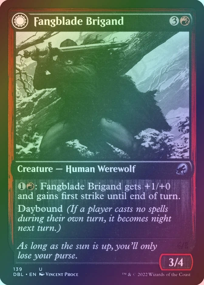 Fangblade Brigand // Fangblade Eviscerator (DBL) (139) / Foil