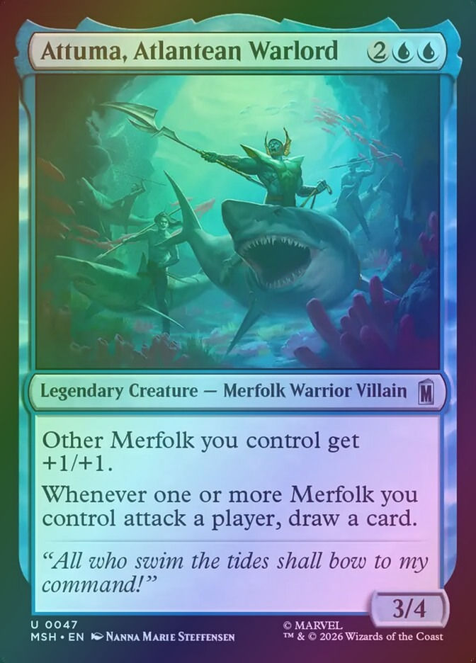 Attuma, Atlantean Warlord (MSH) (47) / Foil