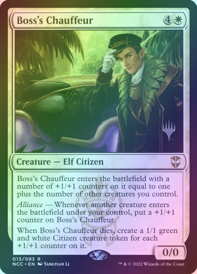 Boss's Chauffeur (PNCC) (13p) / Foil
