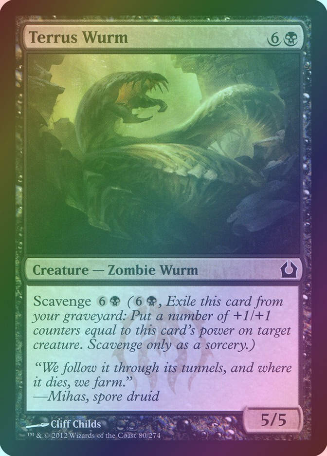 Terrus Wurm (RTR) (80) / Foil