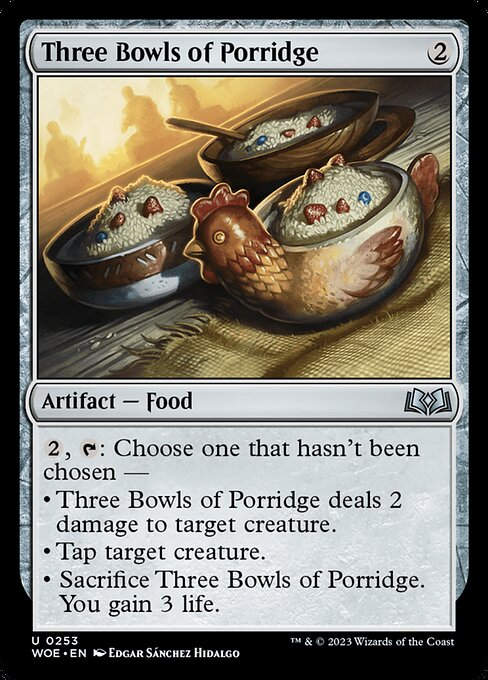 Three Bowls of Porridge (woe)