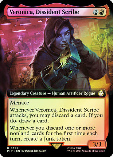 Veronica, Dissident Scribe (pip) (395) / Extended Art Foil