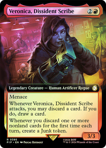 Veronica, Dissident Scribe (pip) (395) / Extended Art Foil