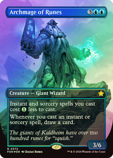 Archmage of Runes (FDN) (372) / Mana Foil / Borderless