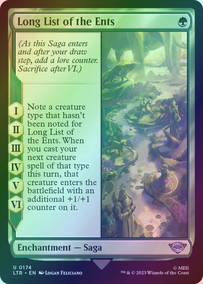 Long List of the Ents (LTR) (174) / Foil