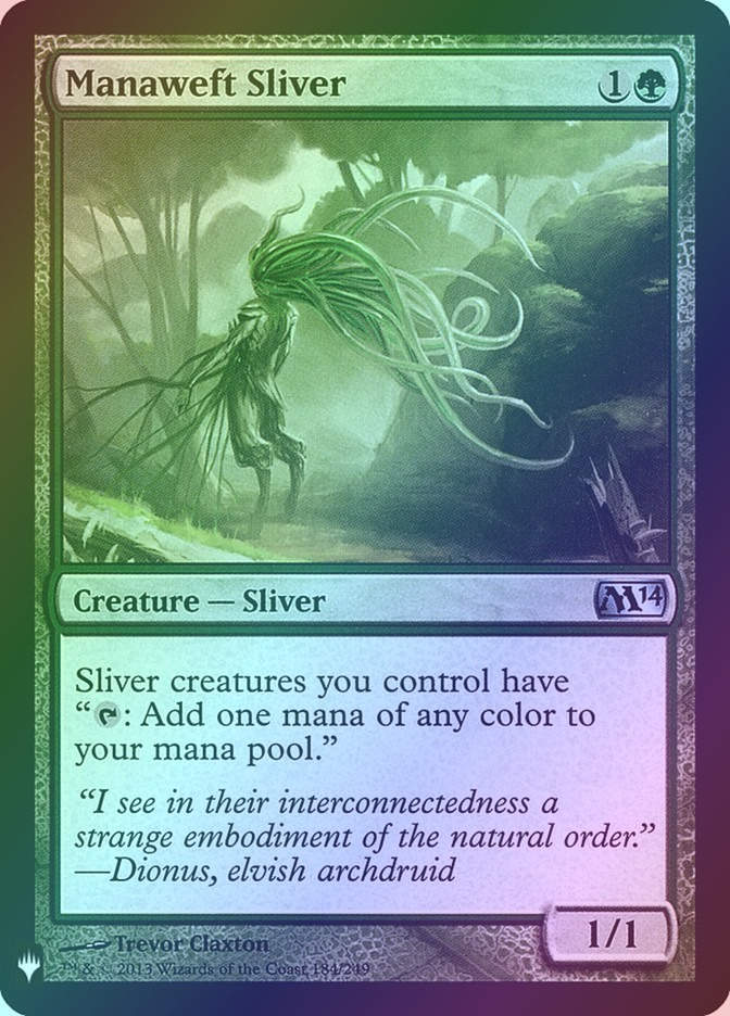 Manaweft Sliver (PLST) (M14-184) / Foil