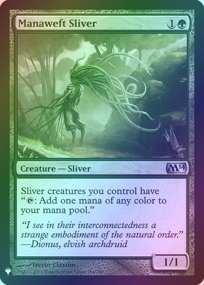 Manaweft Sliver (PLST) (M14-184) / Foil