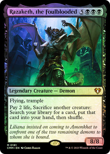Razaketh, the Foulblooded (cmm) / Foil