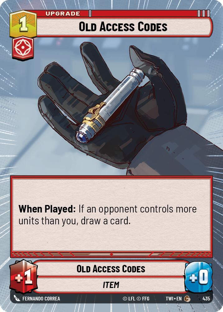 Old Access Codes (Hyperspace) (TWI) (435) / Foil