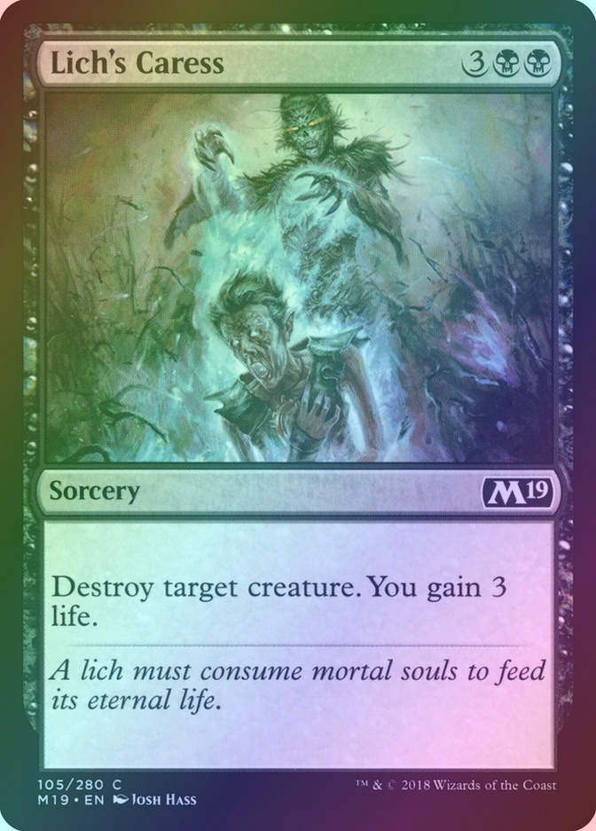 Lich's Caress (M19) (105) / Foil