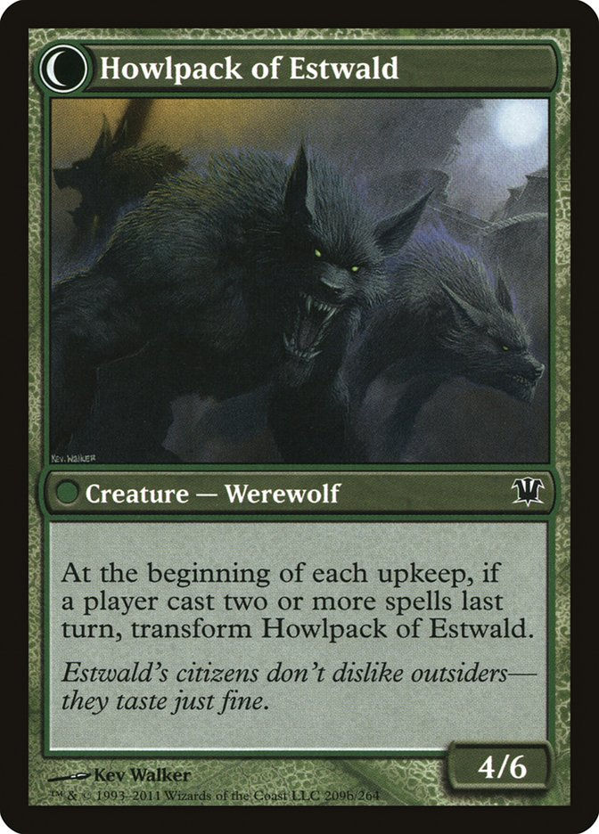 Villagers of Estwald // Howlpack of Estwald (ISD) (209) — cara 2 de 2
