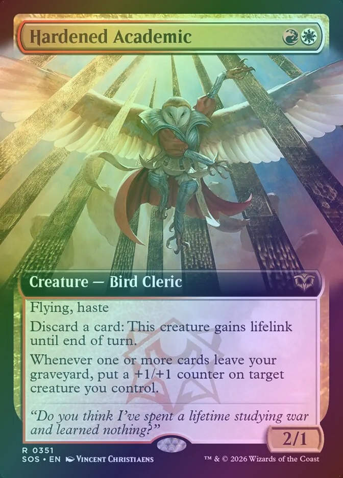 Hardened Academic (SOS) (351) / Extended Art / Foil