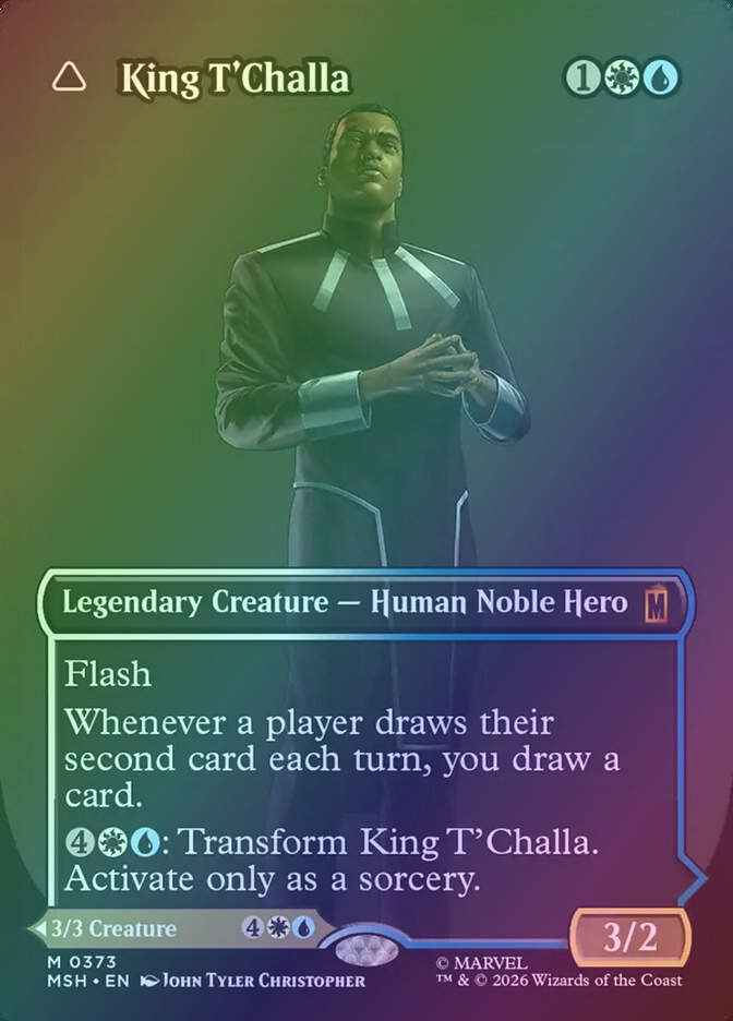 King T'Challa // Black Panther, Hope Enduring (MSH) (373) / Borderless / Foil