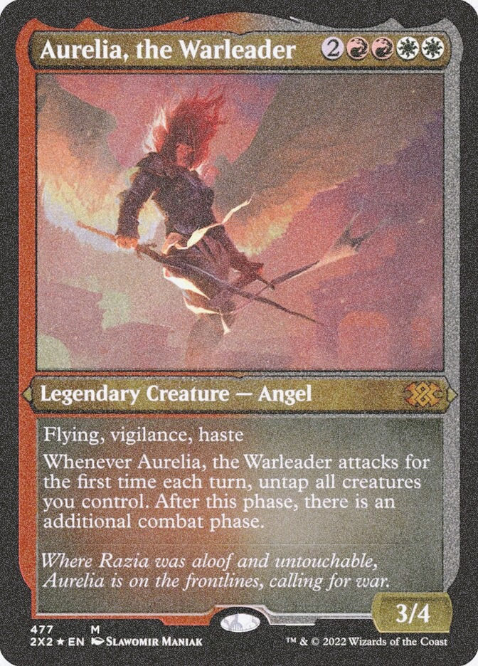 Aurelia, the Warleader (2X2) (477) / Foil Etched