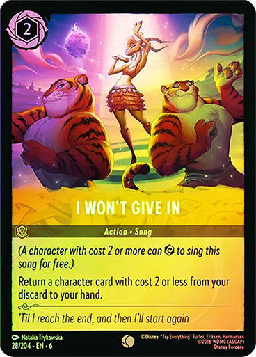 I Won't Give In (LOR_AZU) / Foil